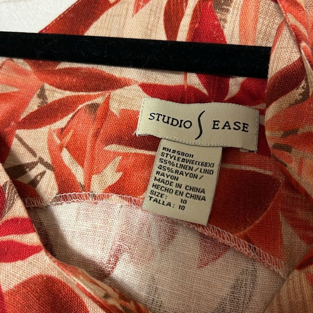 Linen/Rayon Sleeveless Dress - Picture 5 of 5